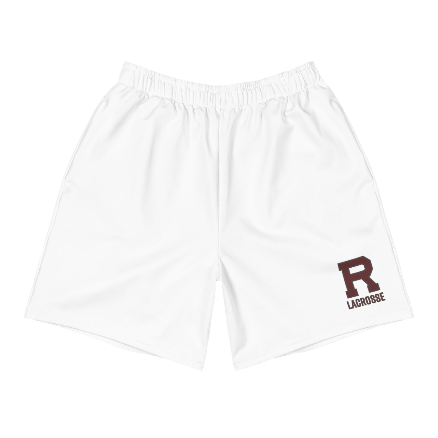 R Lacrosse Outlined Men's Athletic Long Shorts