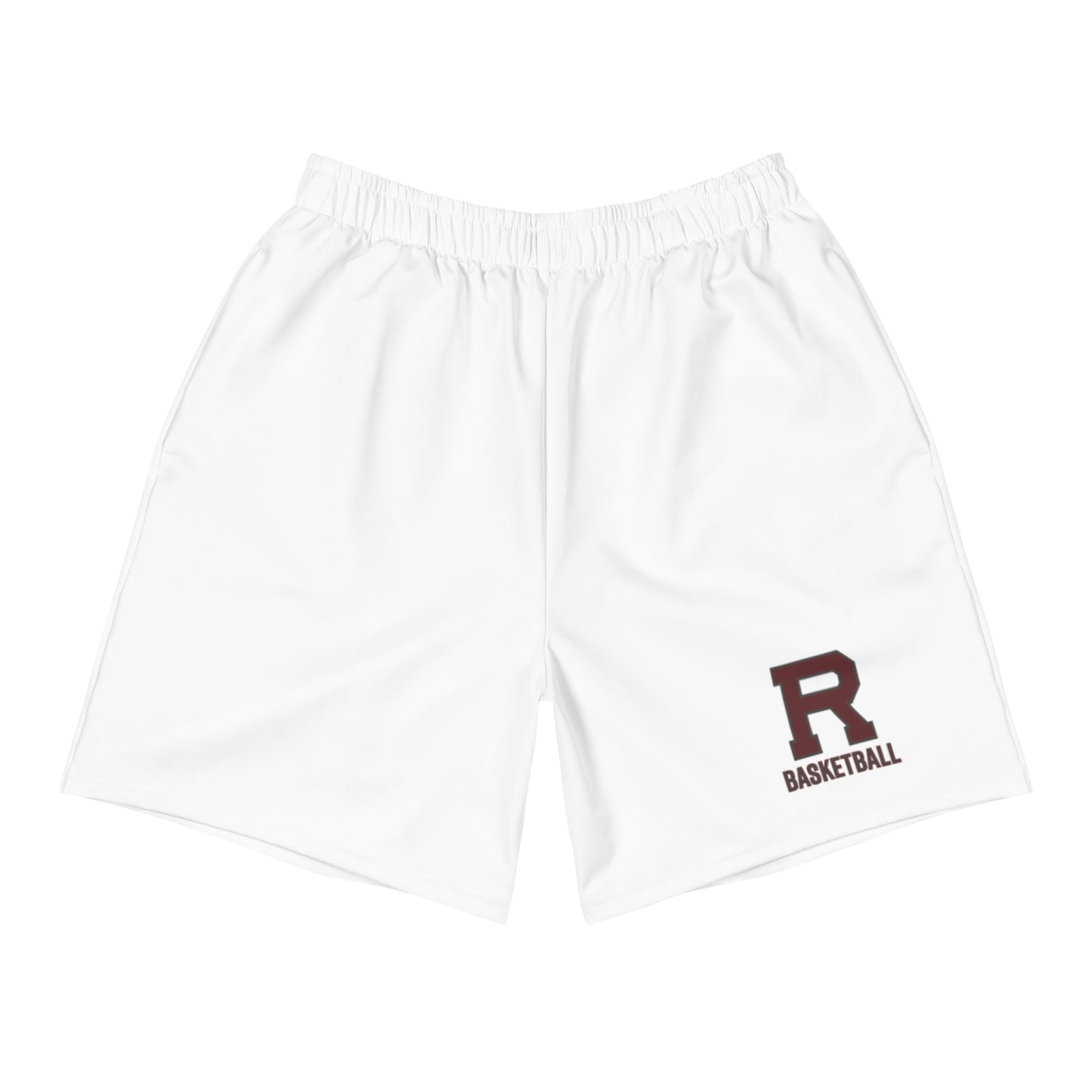R Basketball Outlined Men's Athletic Long Shorts