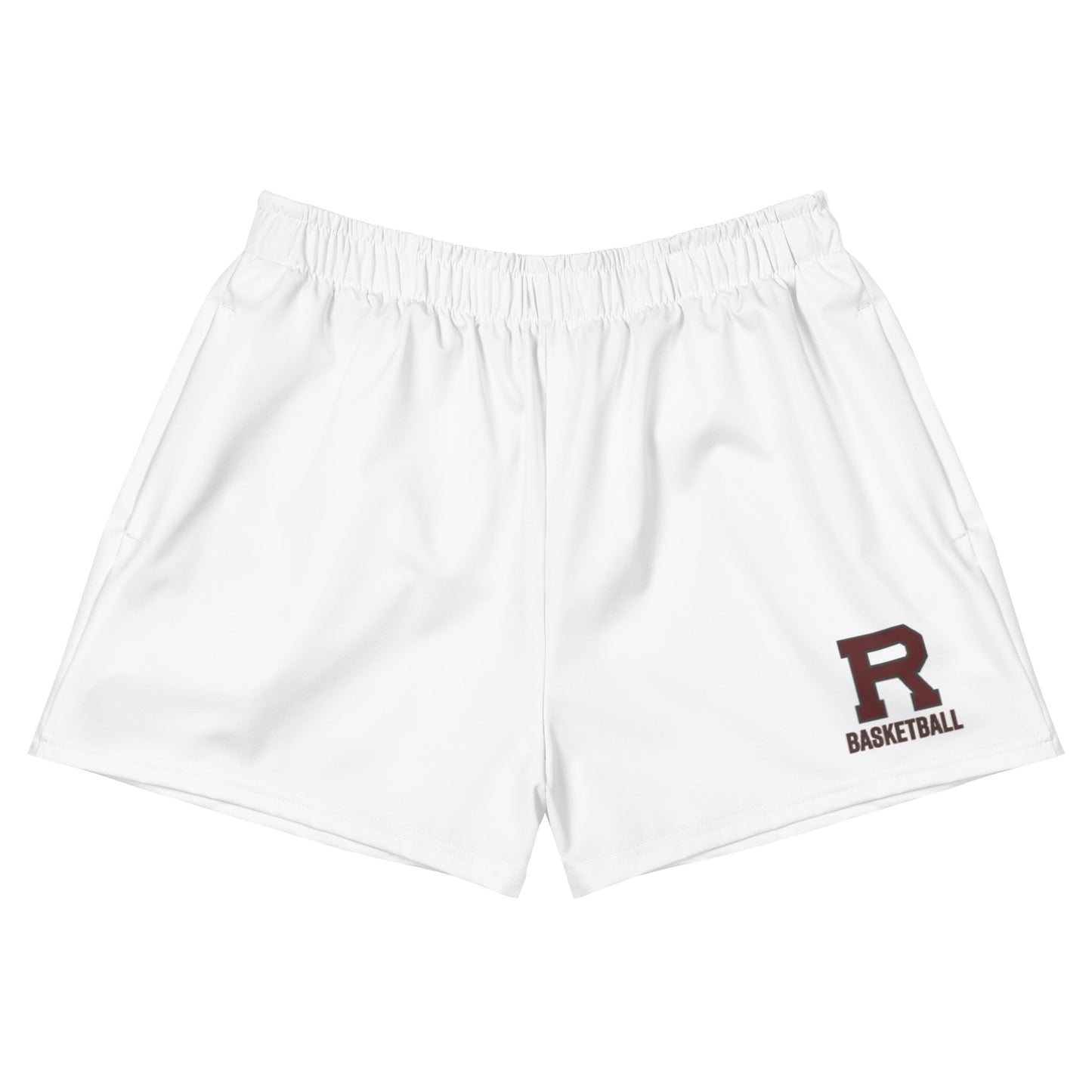 R Basketball Outlined Women's Athletic Short Shorts