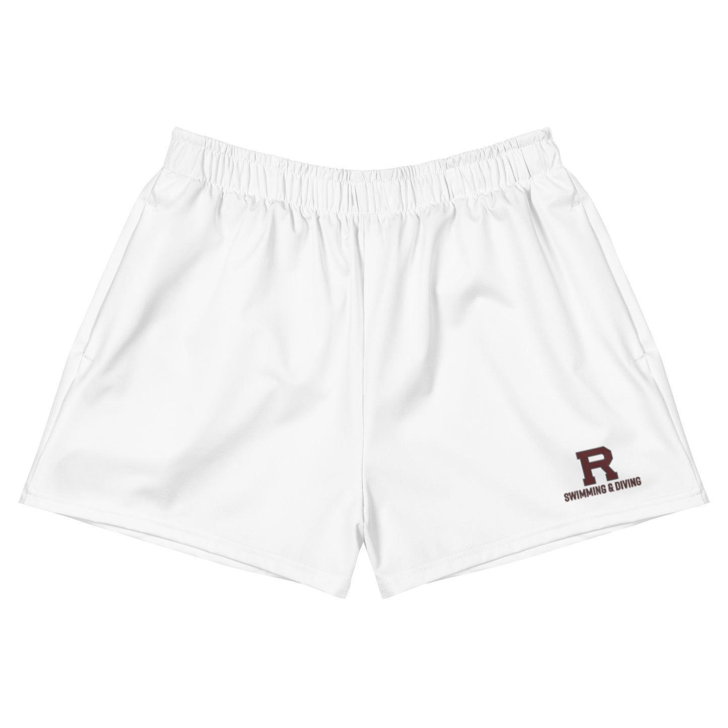 R Swimming & Diving Outlined Women's Athletic Short Shorts