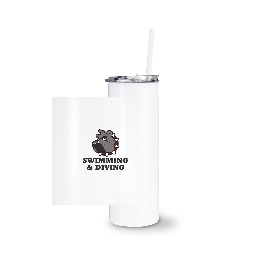 Bulldogs Swimming & Diving Tumbler With Straw