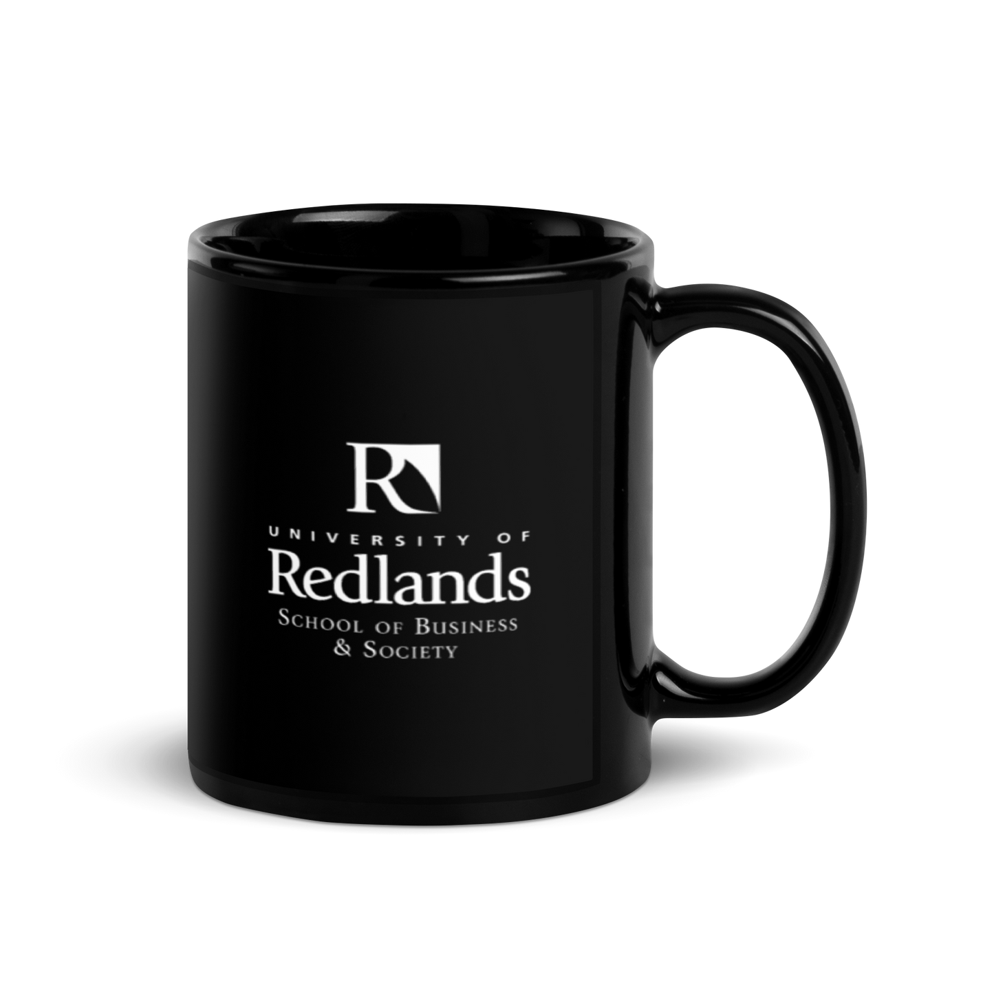 Redlands School of Business Black Glossy Mug