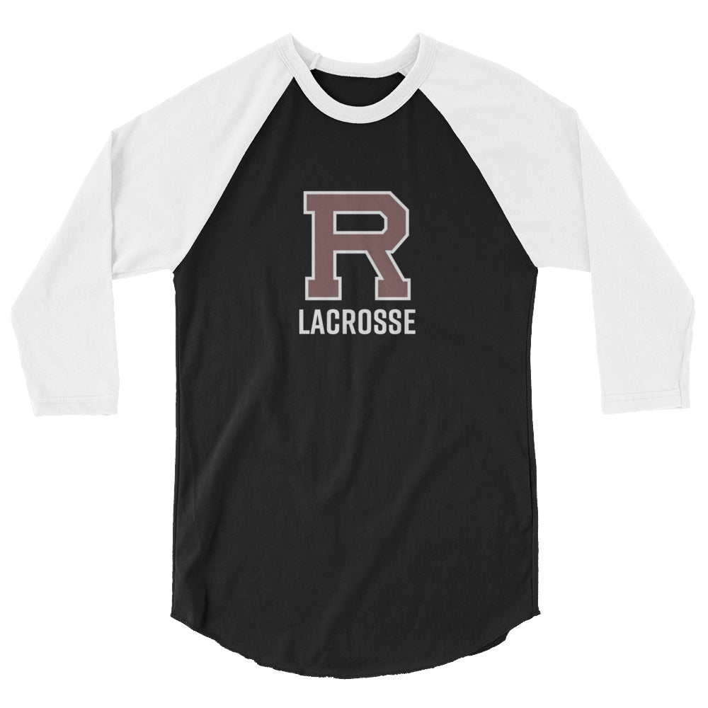 R Lacrosse 3/4 sleeve raglan shirt