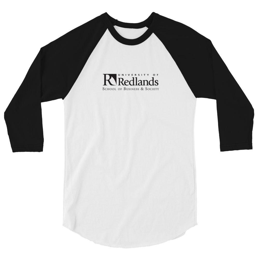 Redlands School of Business 3/4 sleeve raglan shirt