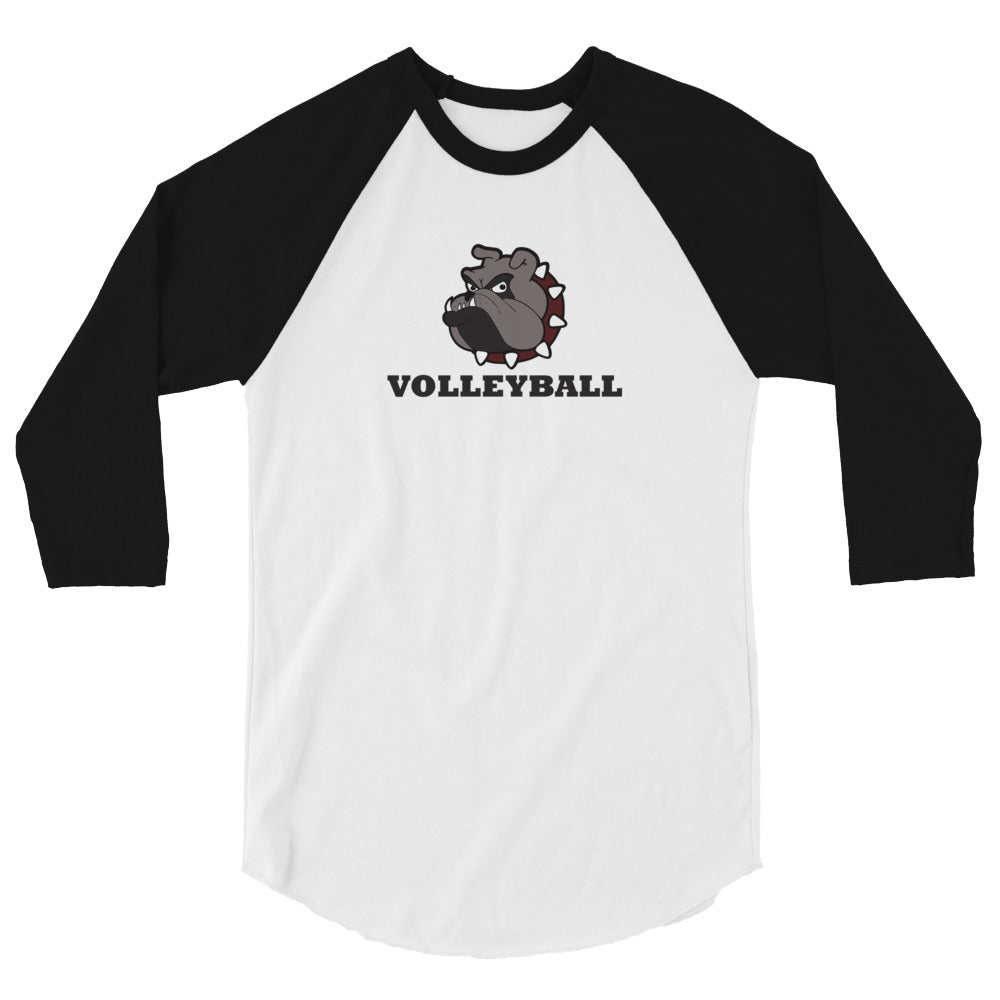 Bulldogs Volleyball 3/4 sleeve raglan shirt