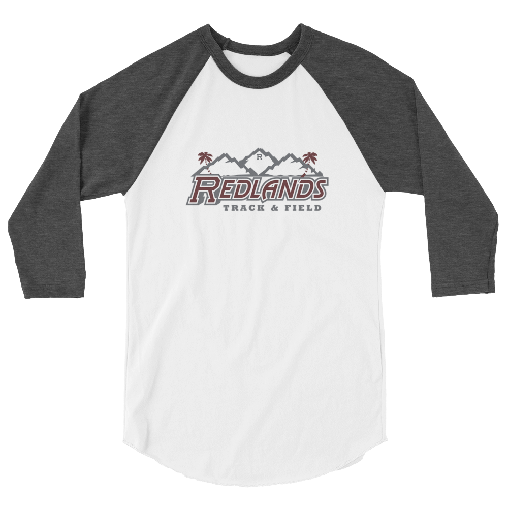 Redlands Track and Field 3/4 sleeve raglan shirt