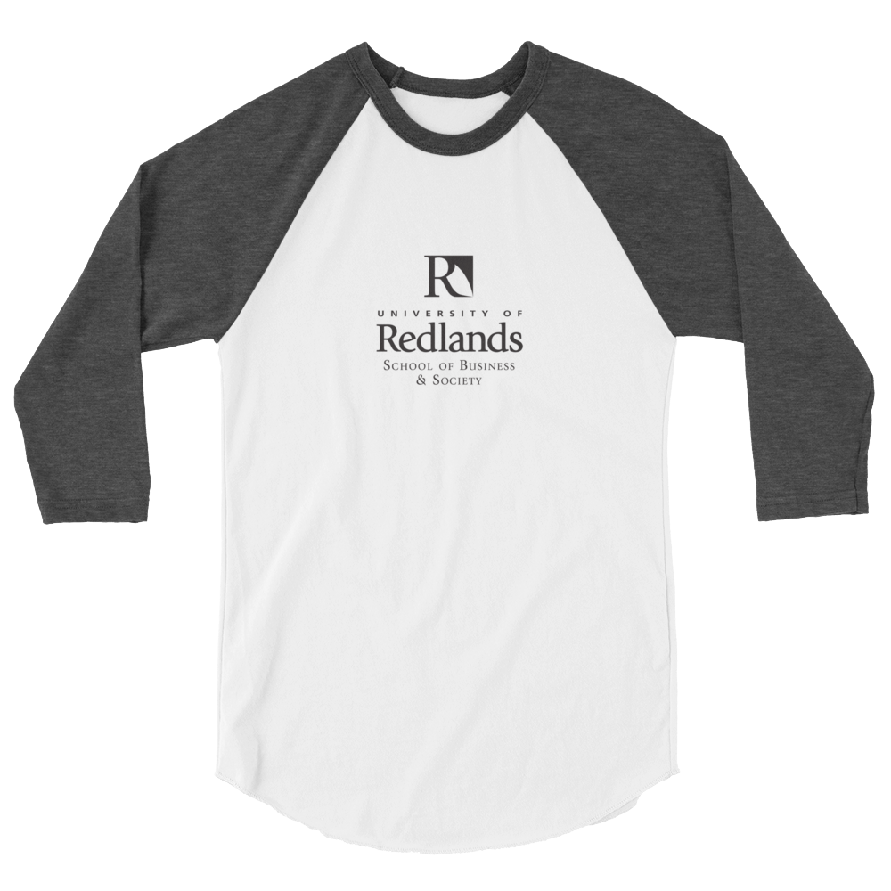 Redlands School of Business 3/4 sleeve raglan shirt
