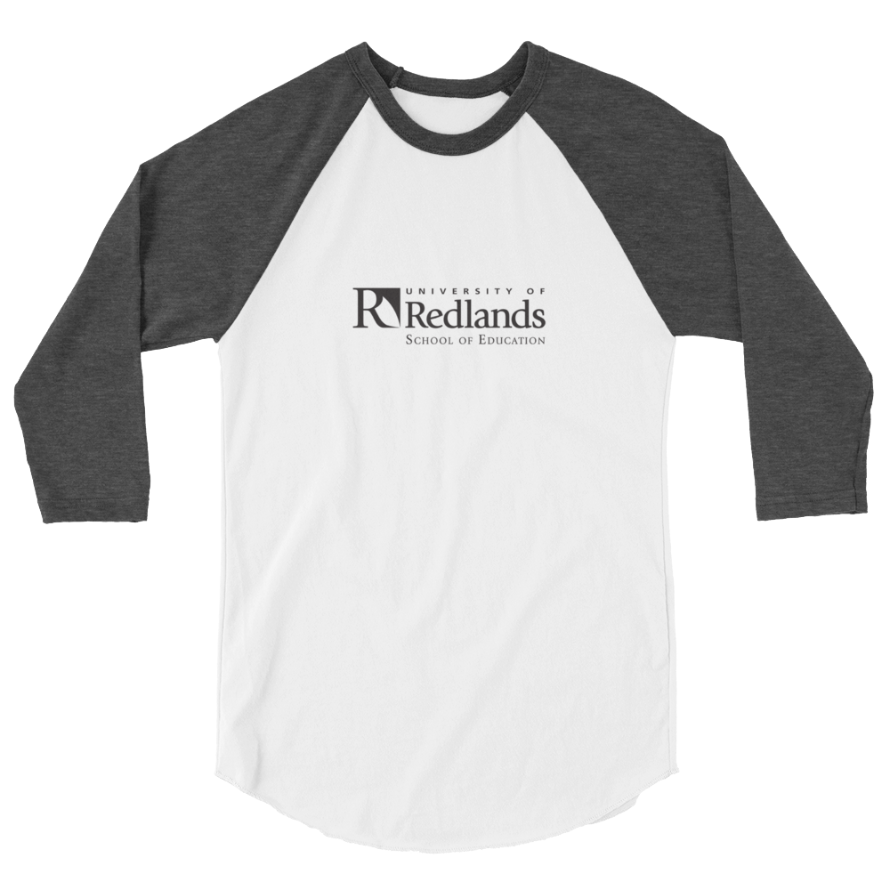 Redlands School of Education 3/4 sleeve raglan shirt