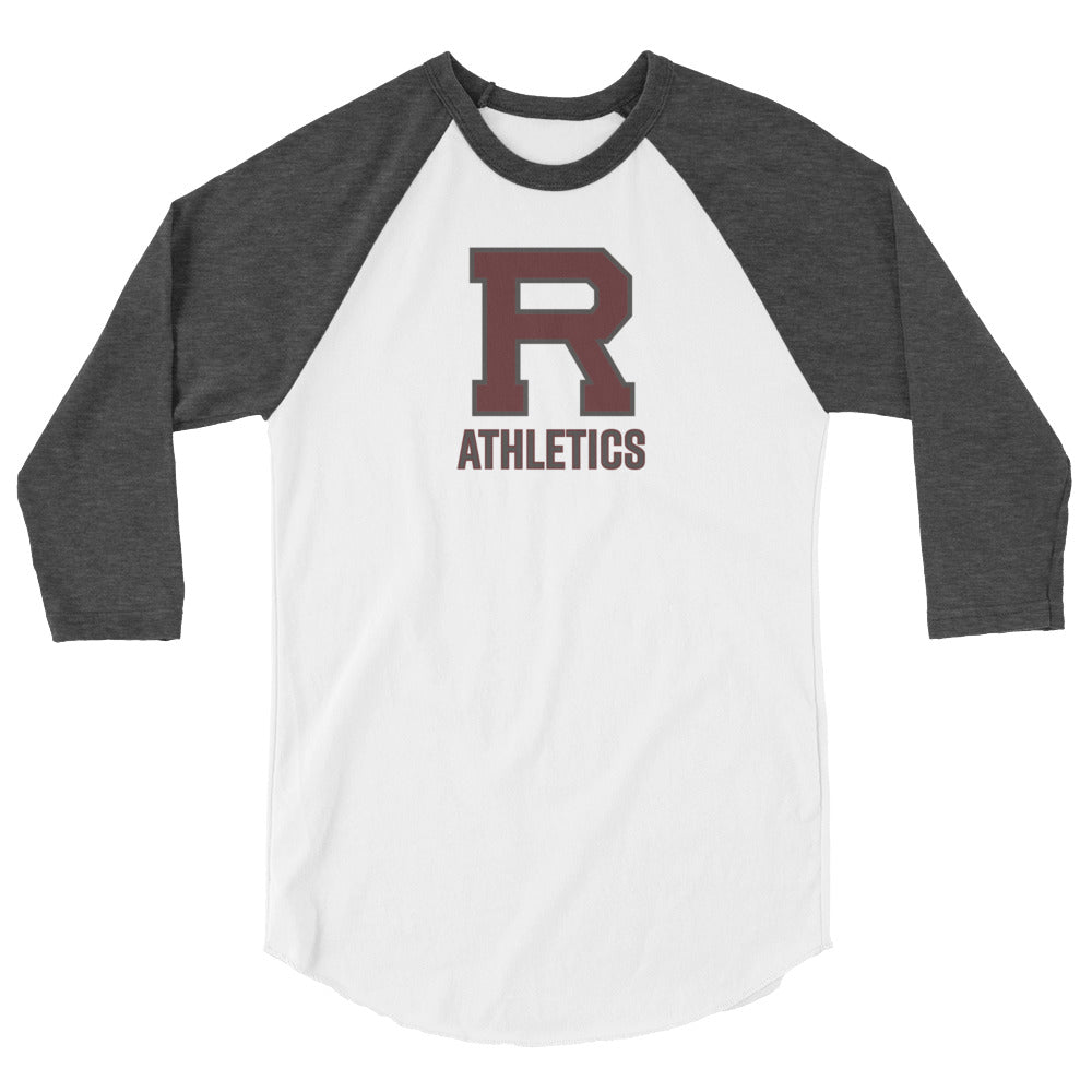 R Athletics Outlined 3/4 sleeve raglan shirt