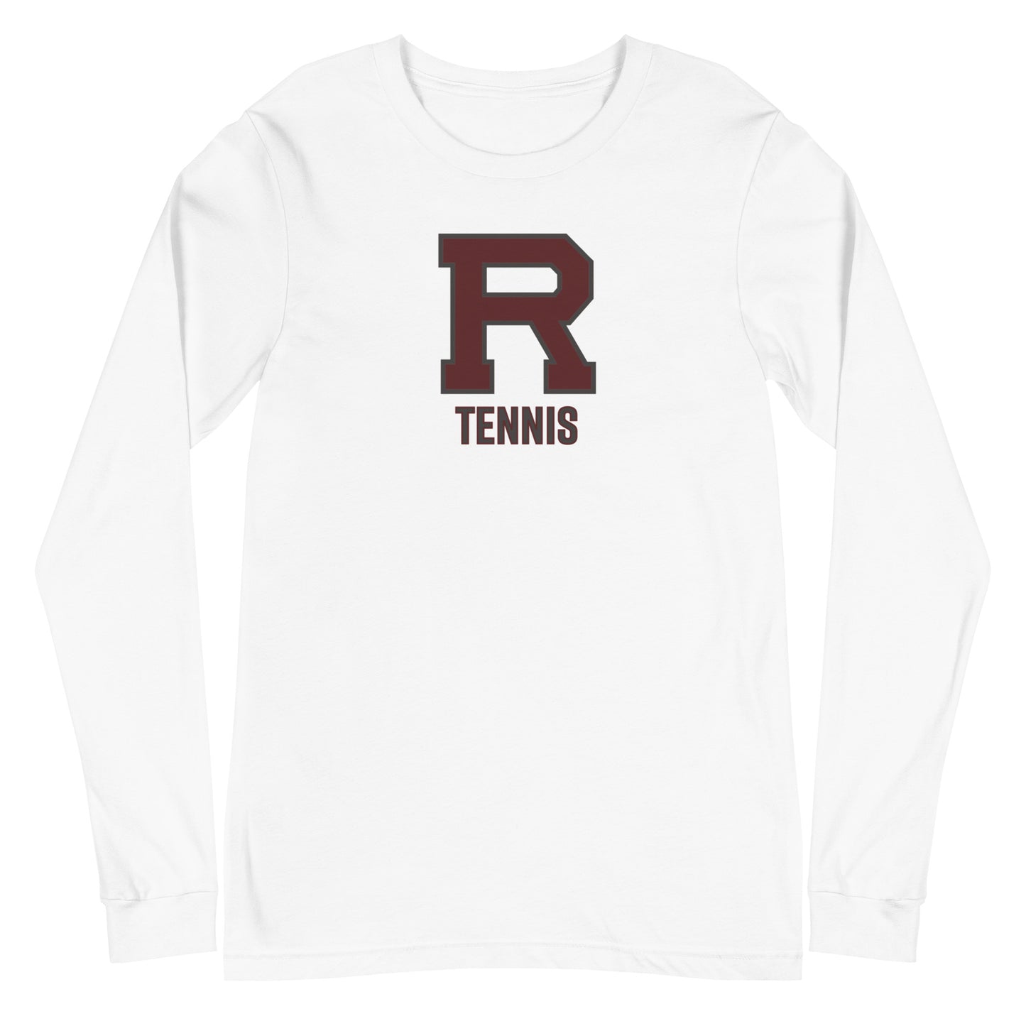R Tennis Outlined Unisex Long Sleeve Tee
