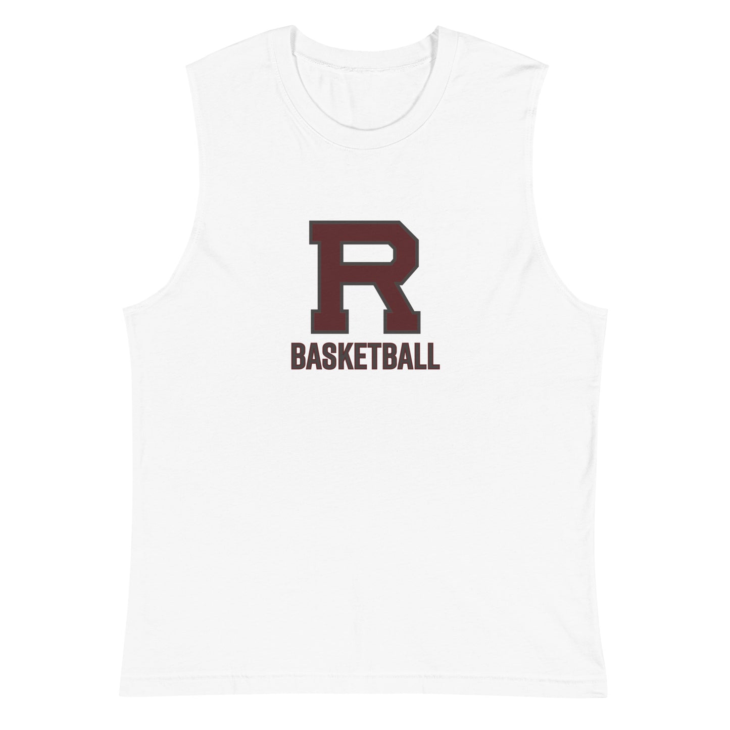 R Basketball Outlined Muscle Shirt