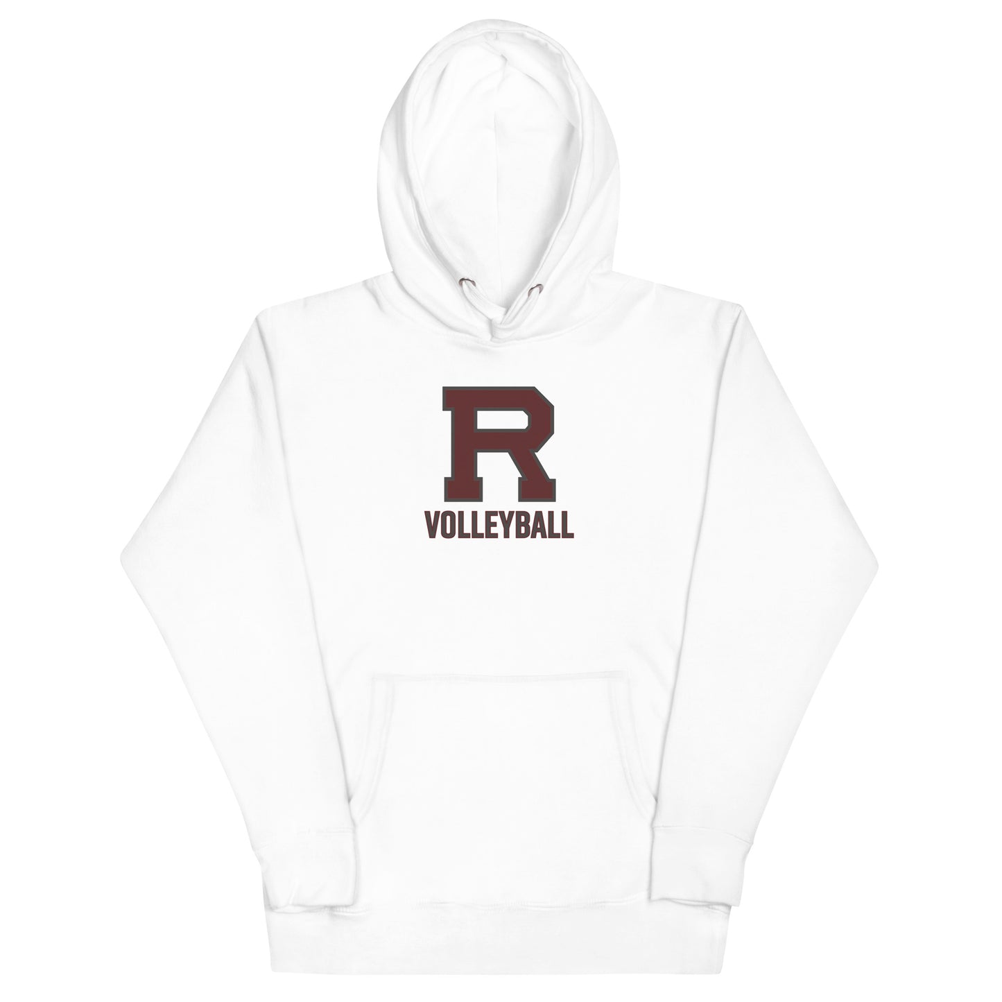 R Volleyball Outlined Unisex Hoodie