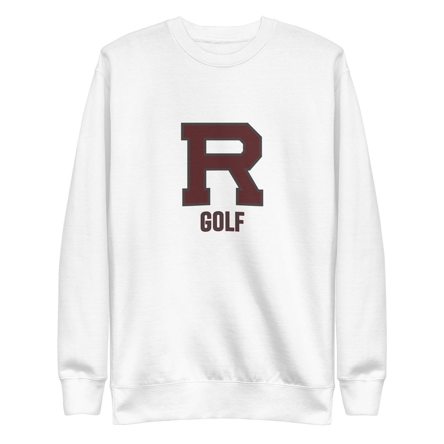 R Golf Outlined Unisex Premium Sweatshirt