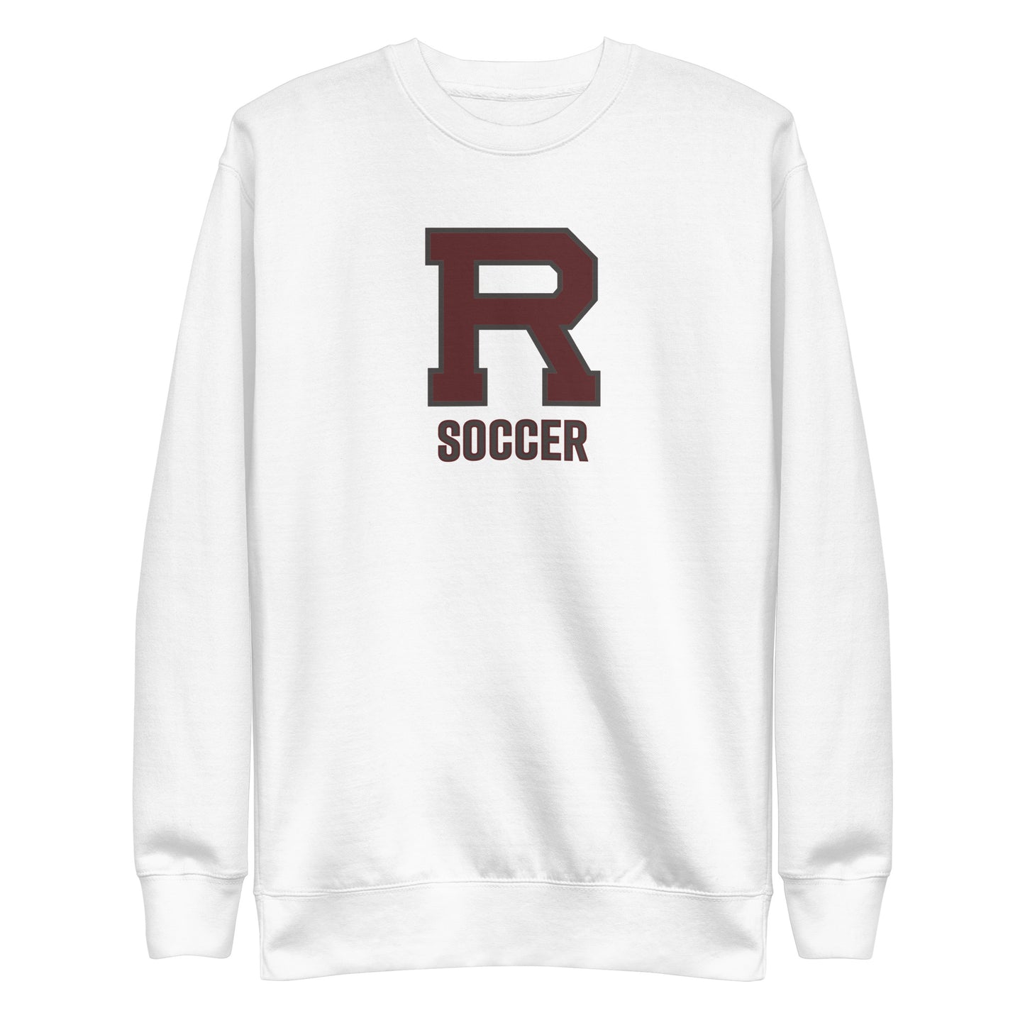 R Soccer Outlined Unisex Premium Sweatshirt