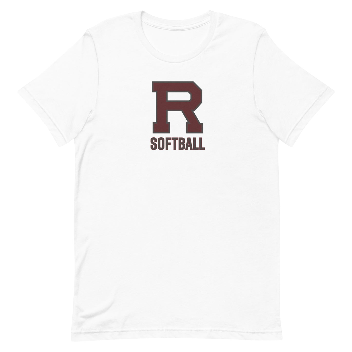 R Softball Outlined Unisex t-shirt