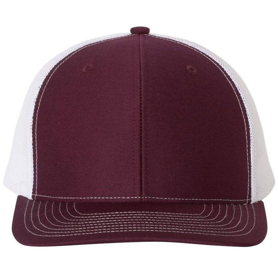 Maroon/ White