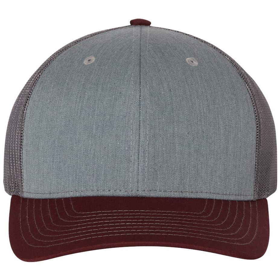 Heather Grey/ Charcoal/ Maroon
