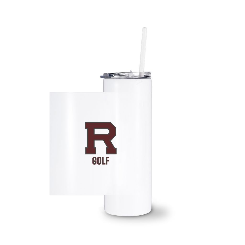 R Golf Outlined Tumbler With Straw
