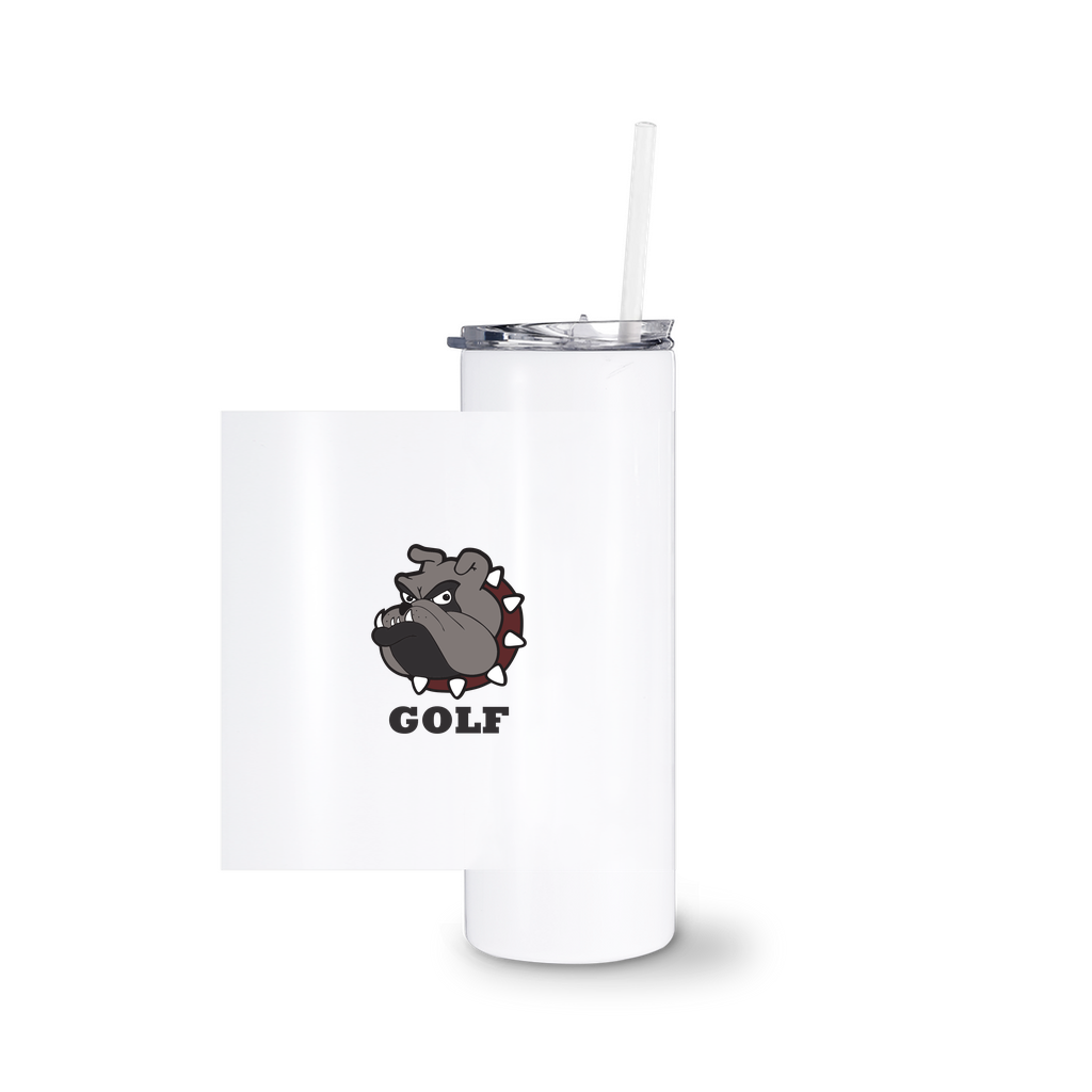 Bulldogs Golf Tumbler With Straw