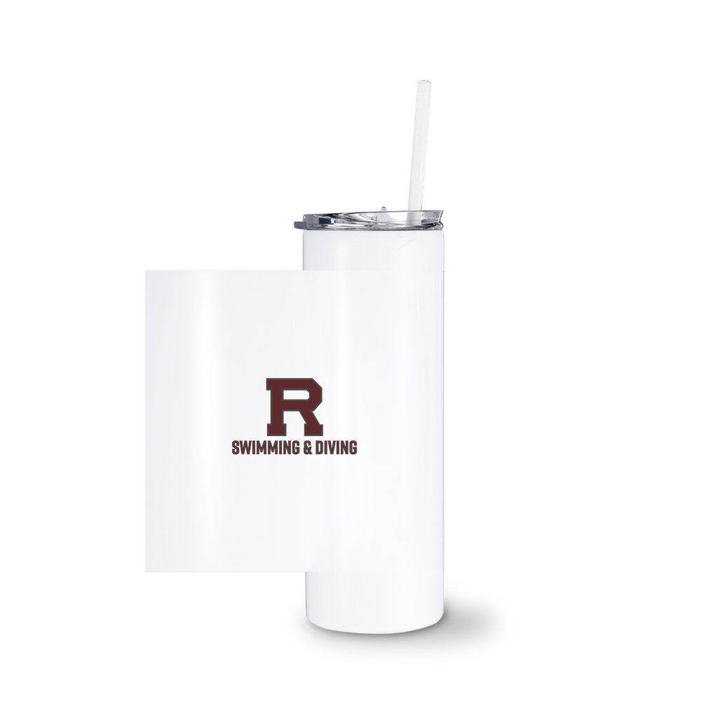 R Swimming & Diving Outlined Tumbler With Straw