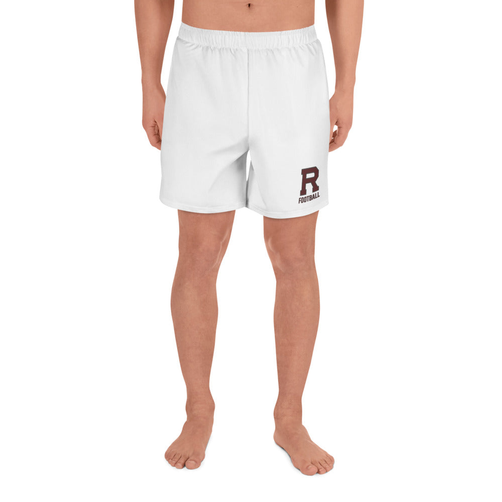 R Football Outlined Men's Athletic Long Shorts