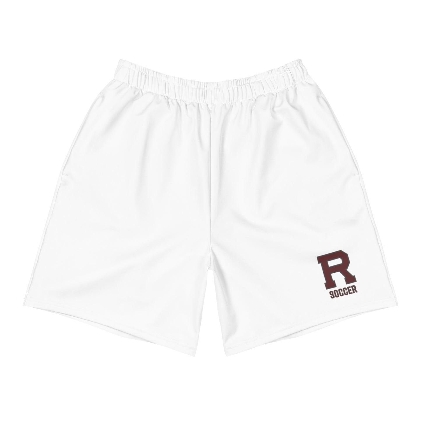 R Soccer Outlined Men's Athletic Long Shorts