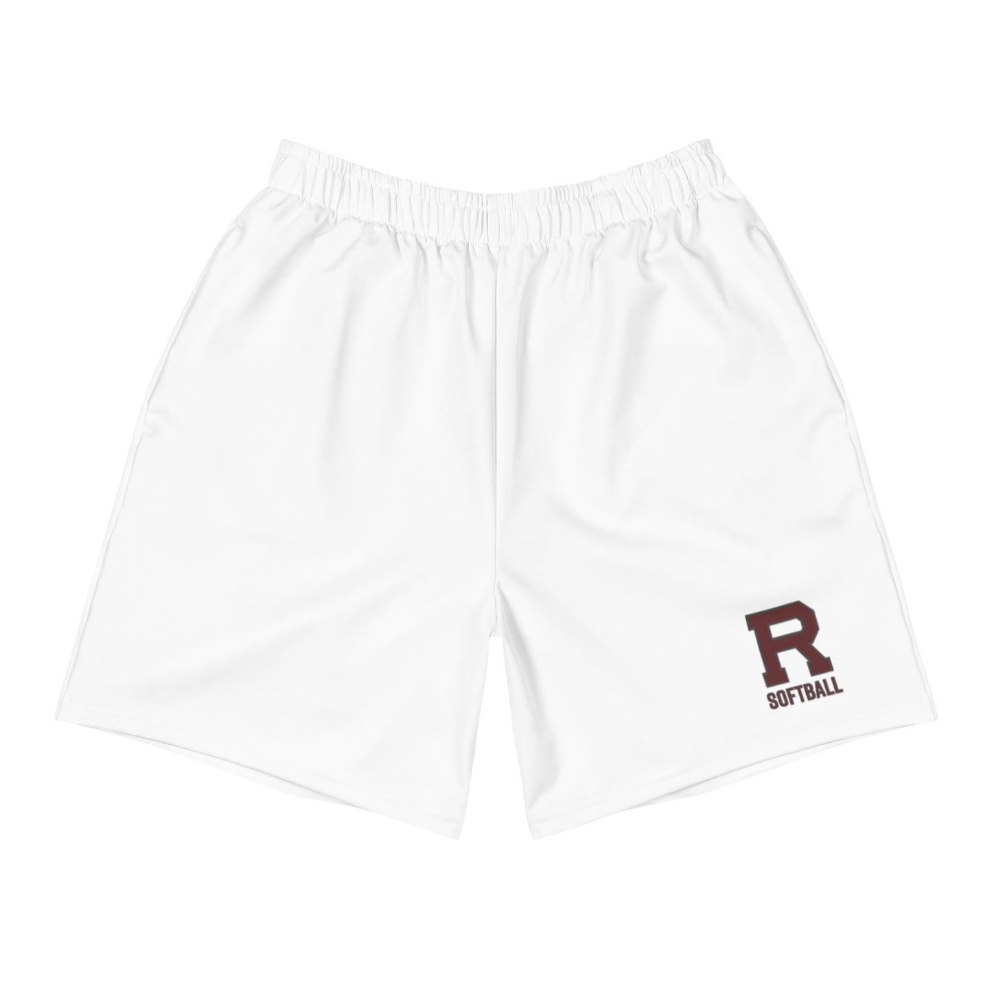 R Softball Outlined Men's Athletic Long Shorts