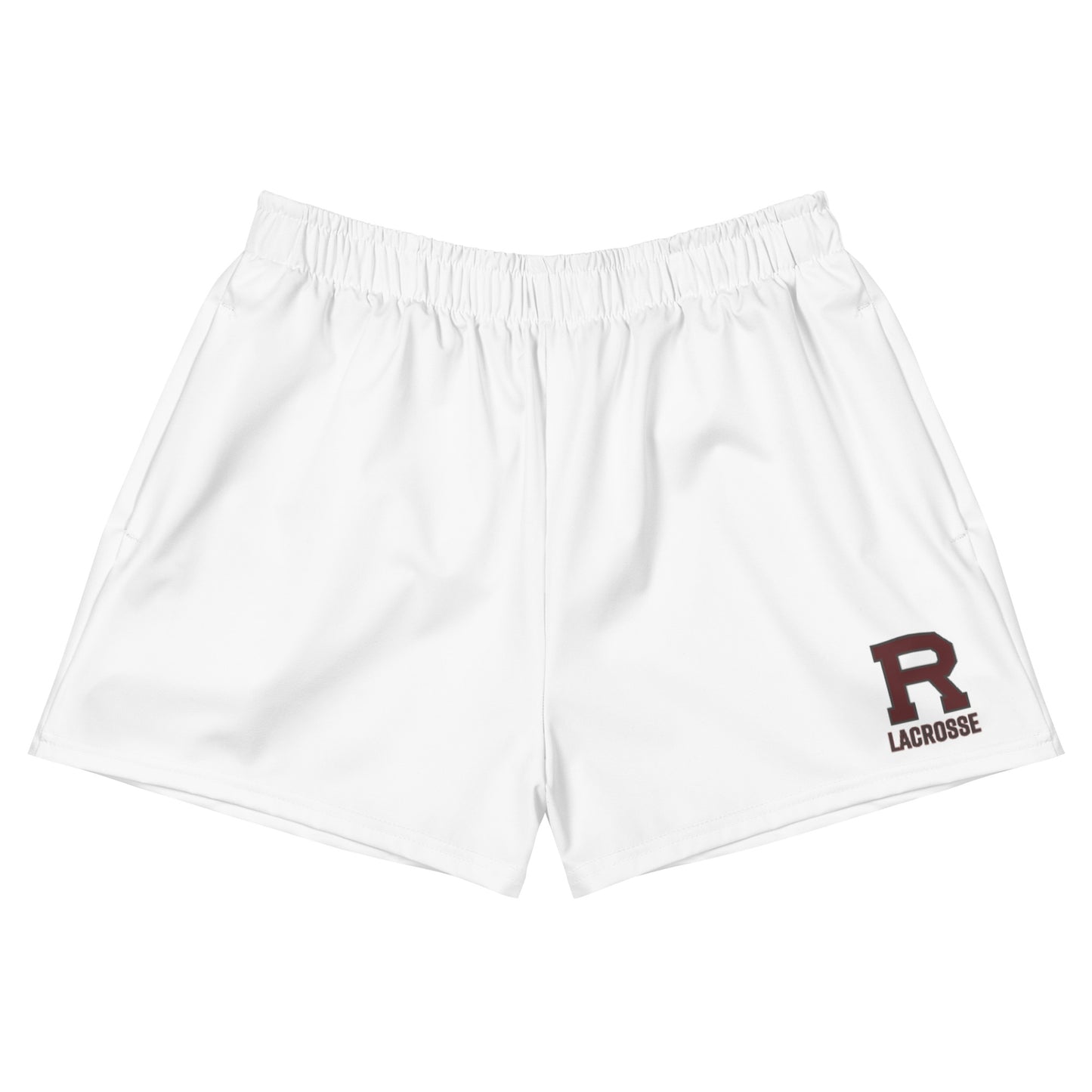 R Lacrosse Outlined Women's Athletic Short Shorts