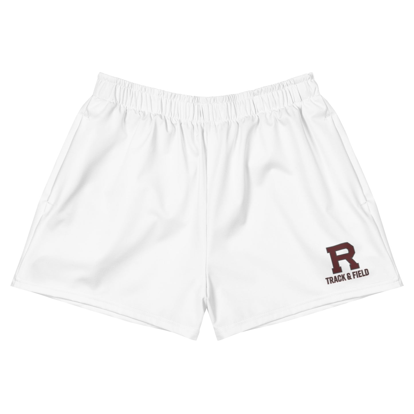 R Track & Field Outlined Women's Athletic Short Shorts