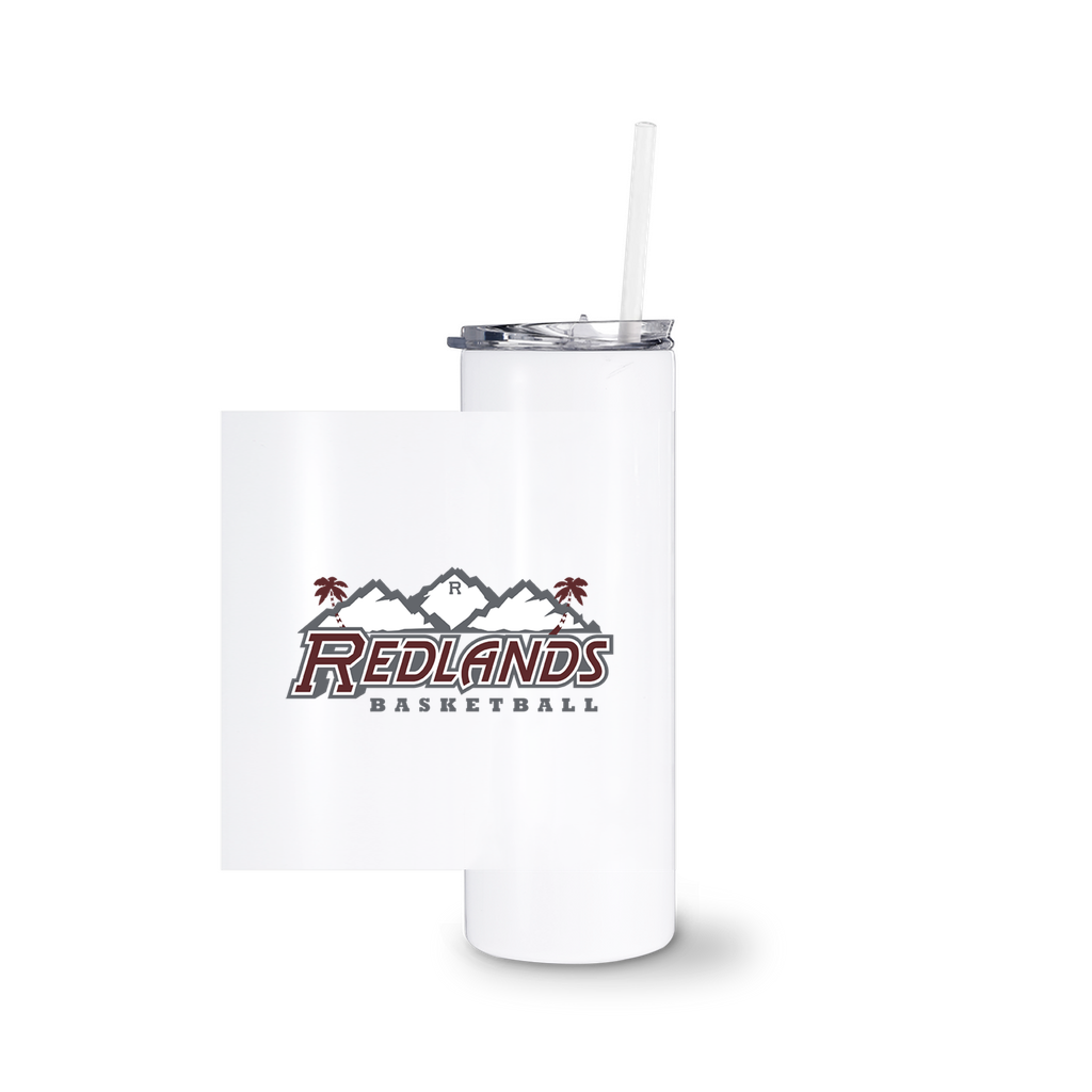 Redlands Basketball Tumbler With Straw
