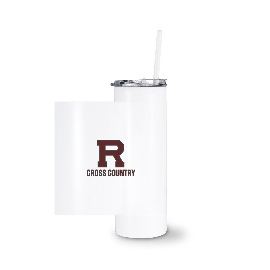 R Cross Country Outlined Tumbler With Straw