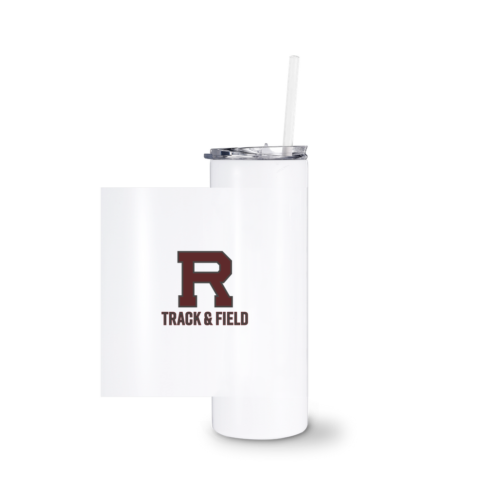 R Track & Field Outlined Tumbler With Straw