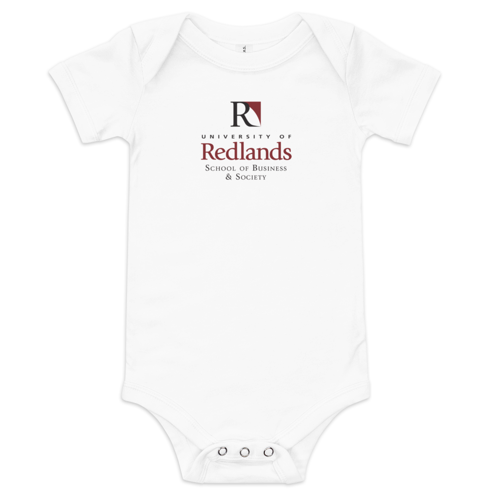 Redlands School of Business & Society Baby short sleeve one piece