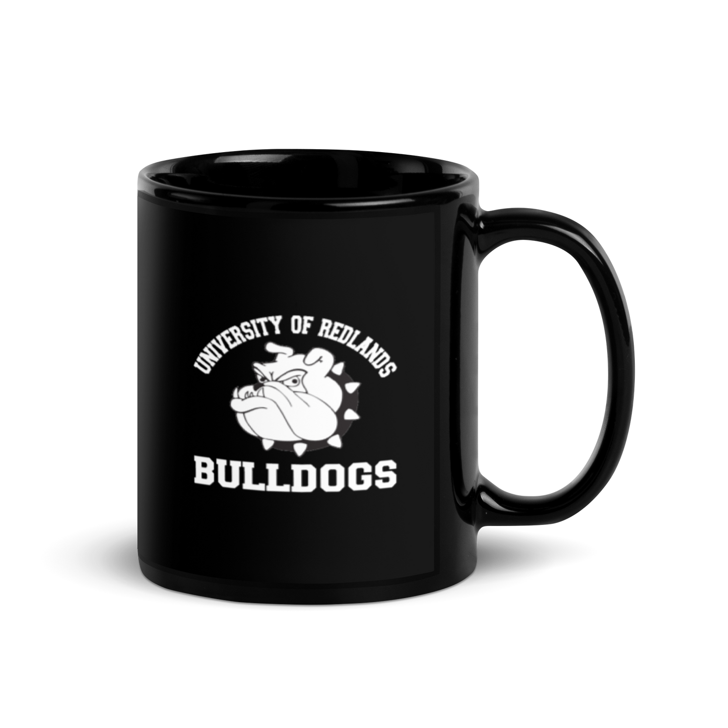 Redlands Bulldogs Black Glossy Mug