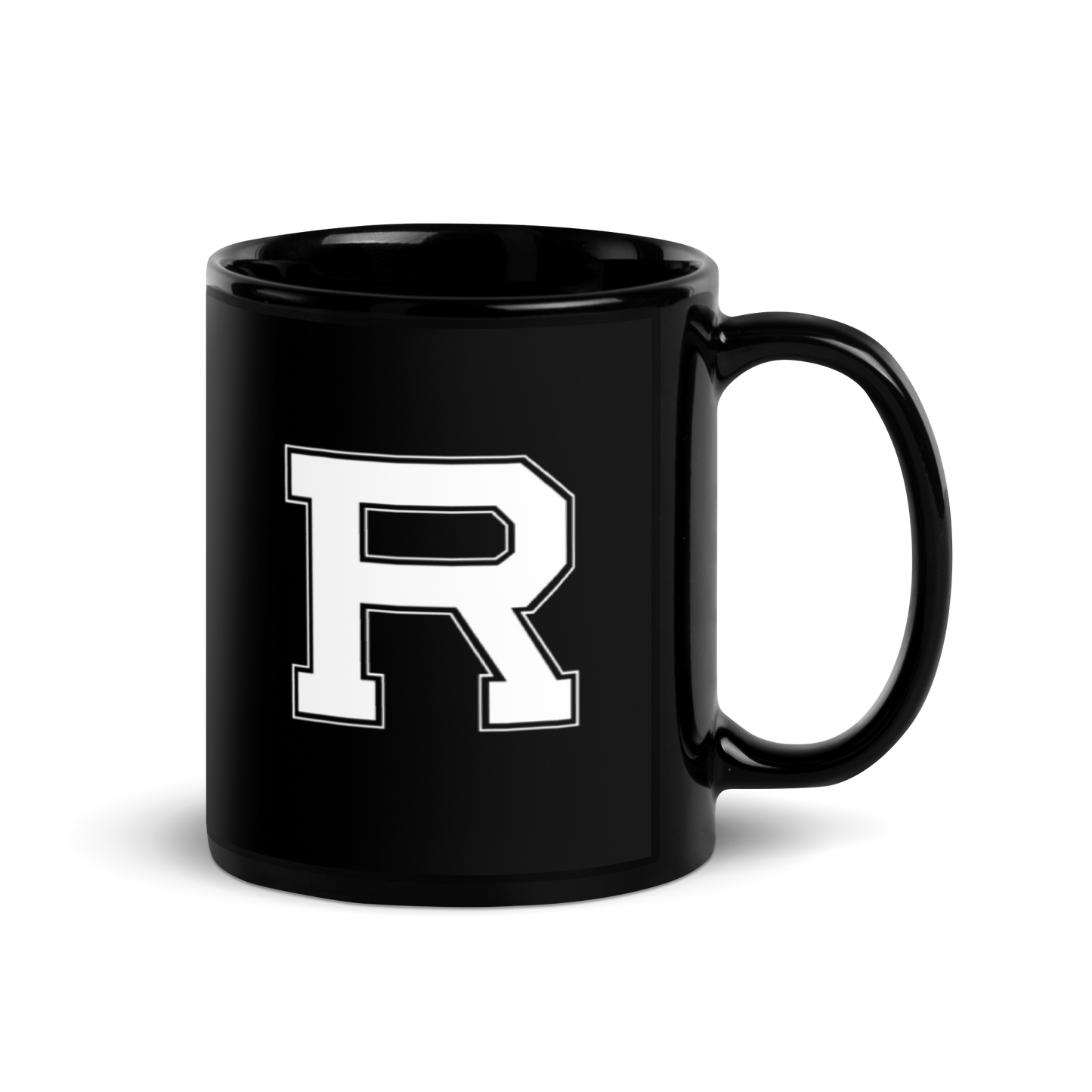 Redlands Athletics R Black Glossy Mug