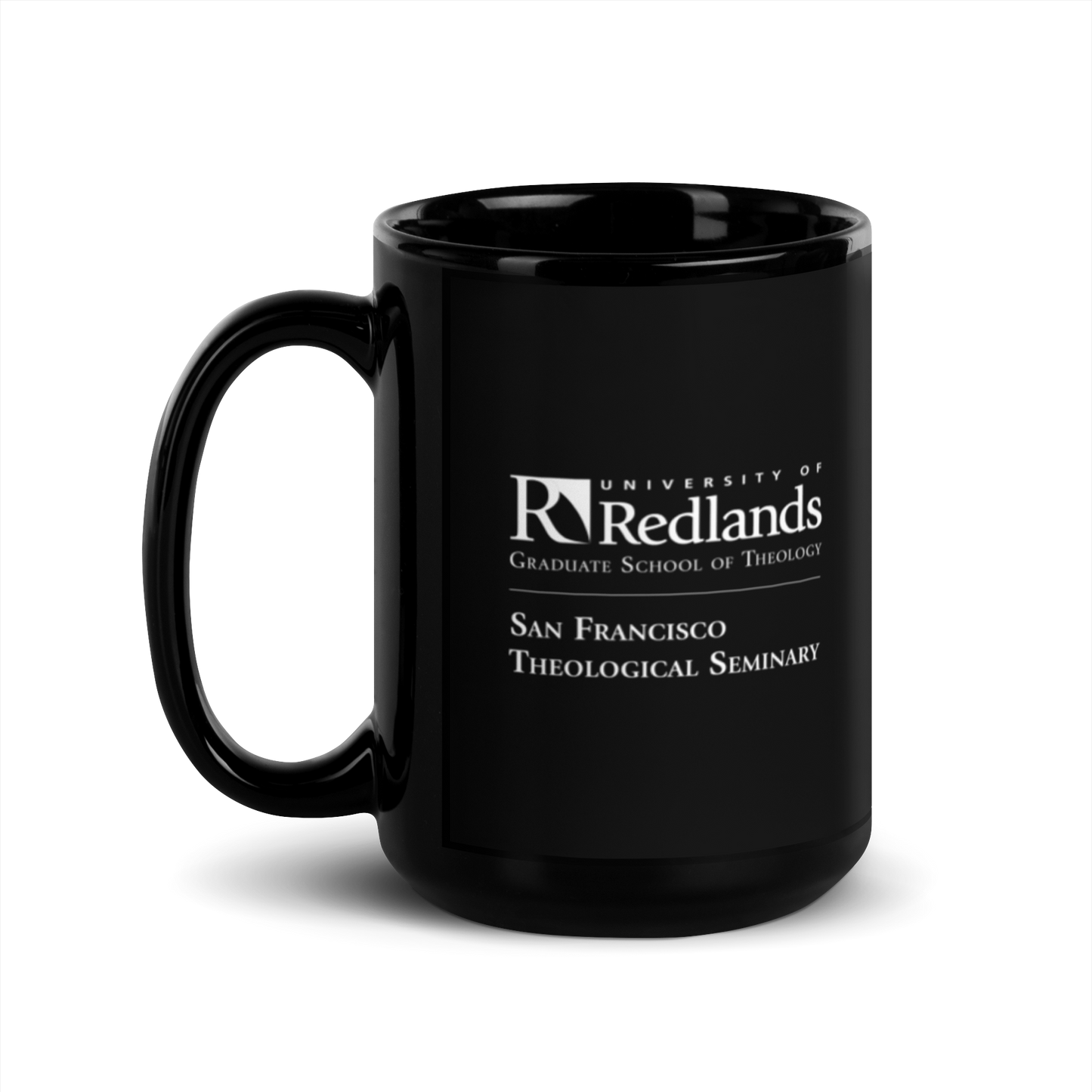 Redlands School of Theology Black Glossy Mug