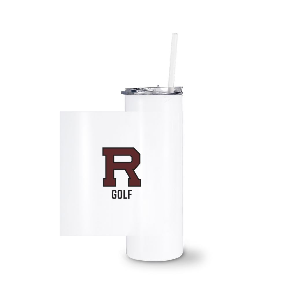 R Golf Tumbler With Straw