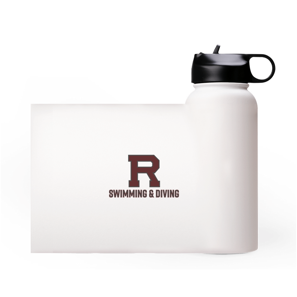 R Swimming & Diving Outlined Premium Water Bottle