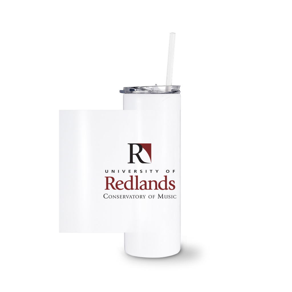 Redlands Conservatory of Music Tumbler With Straw