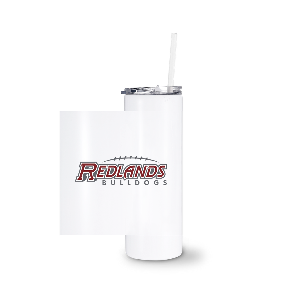 Redlands Bulldogs Football Tumbler With Straw
