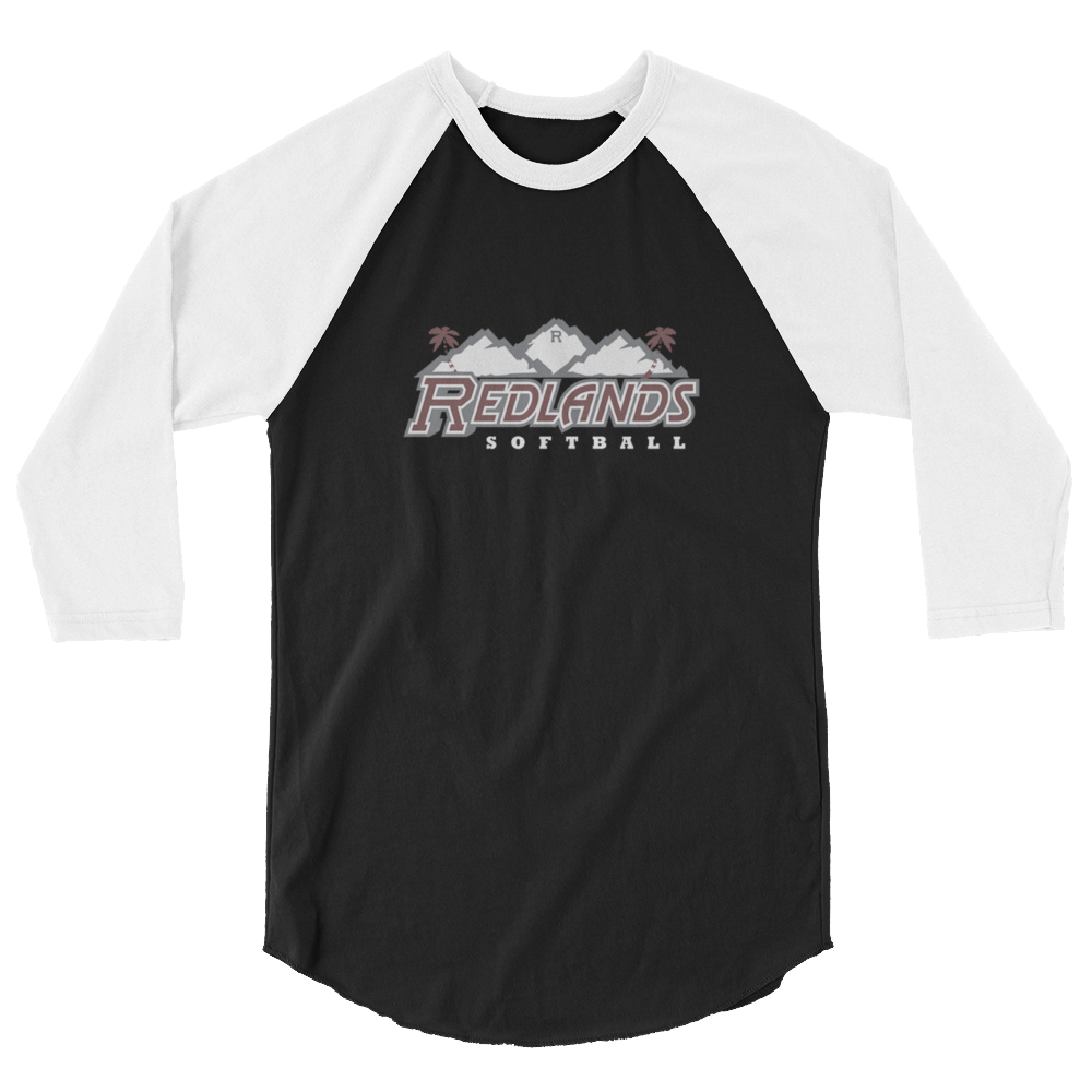 Redlands Softball 3/4 sleeve raglan shirt