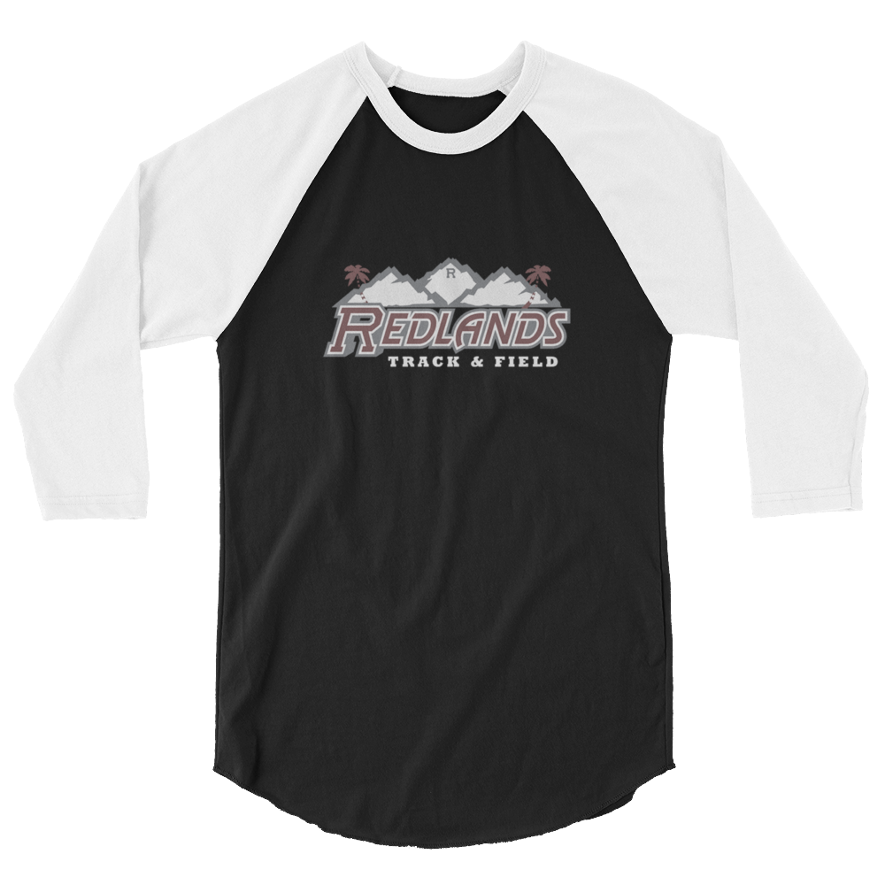 Redlands Track and Field 3/4 sleeve raglan shirt