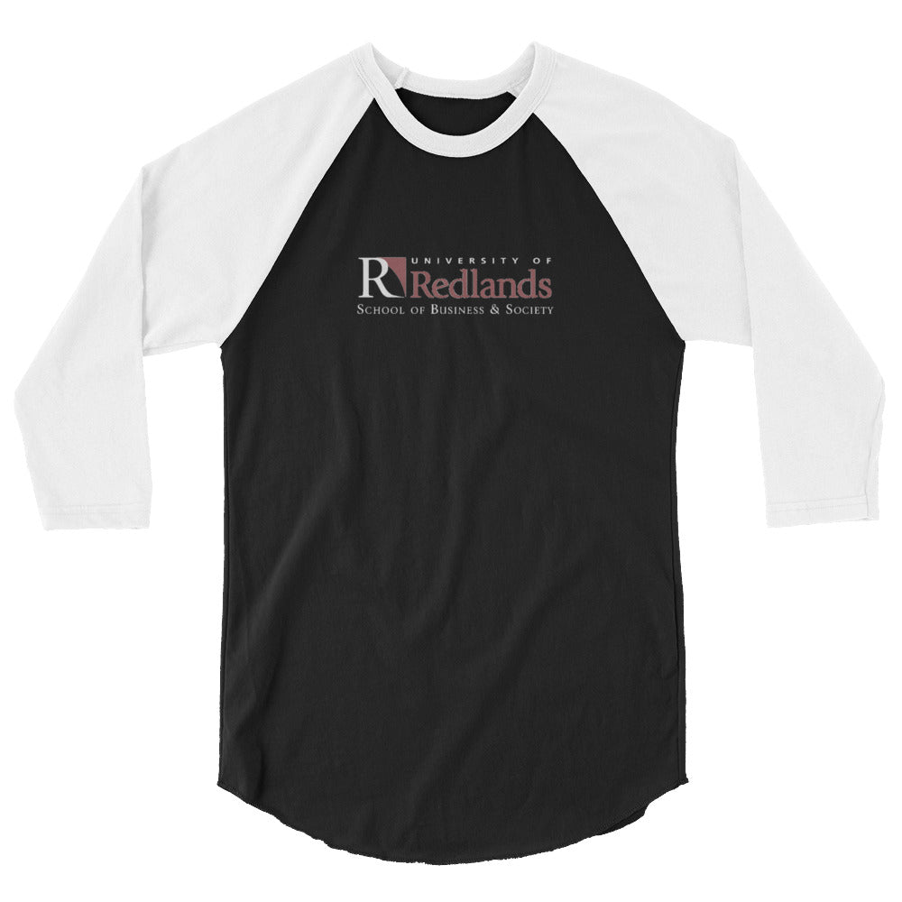 Redlands School of Business 3/4 sleeve raglan shirt