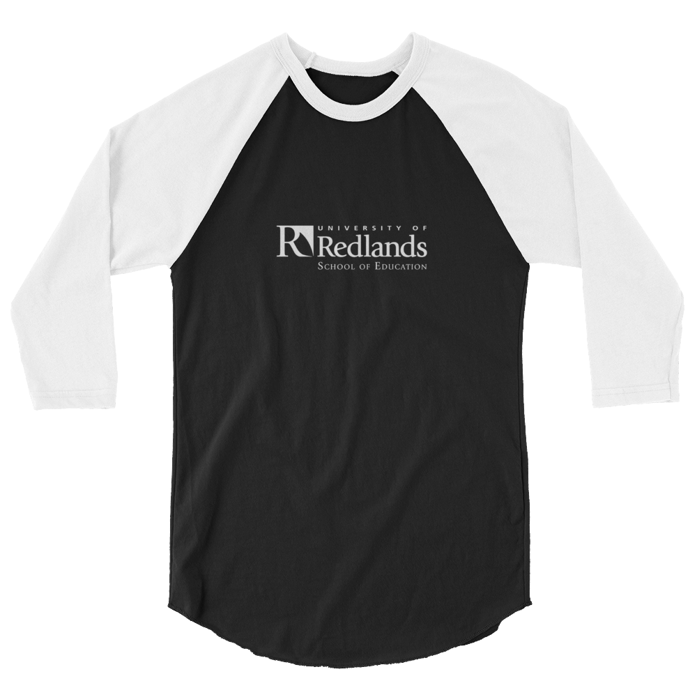 Redlands School of Education 3/4 sleeve raglan shirt