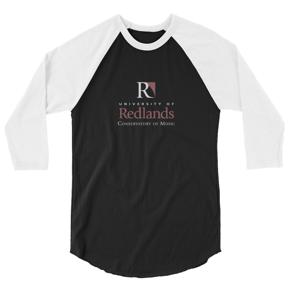 Redlands Conservatory of Music 3/4 sleeve raglan shirt
