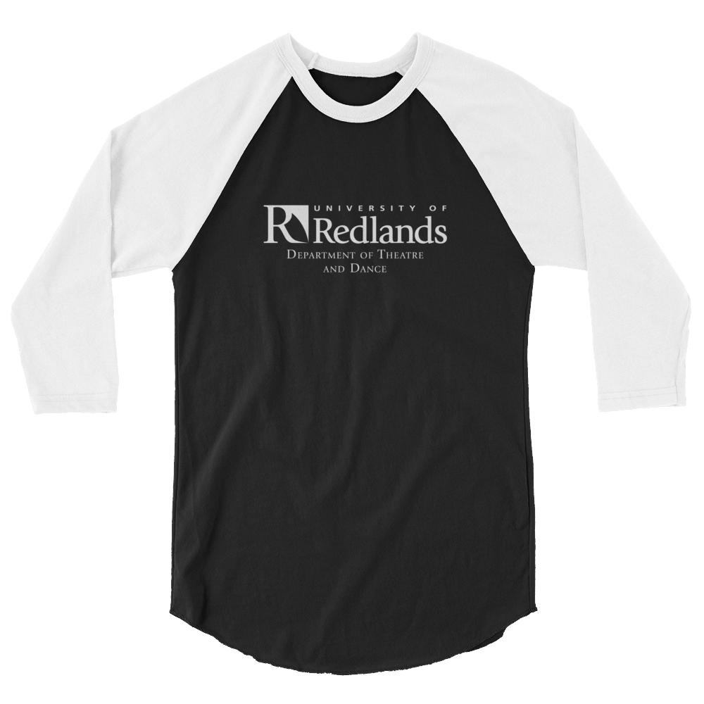 Redlands Department of Theatre and Dance 3/4 sleeve raglan shirt