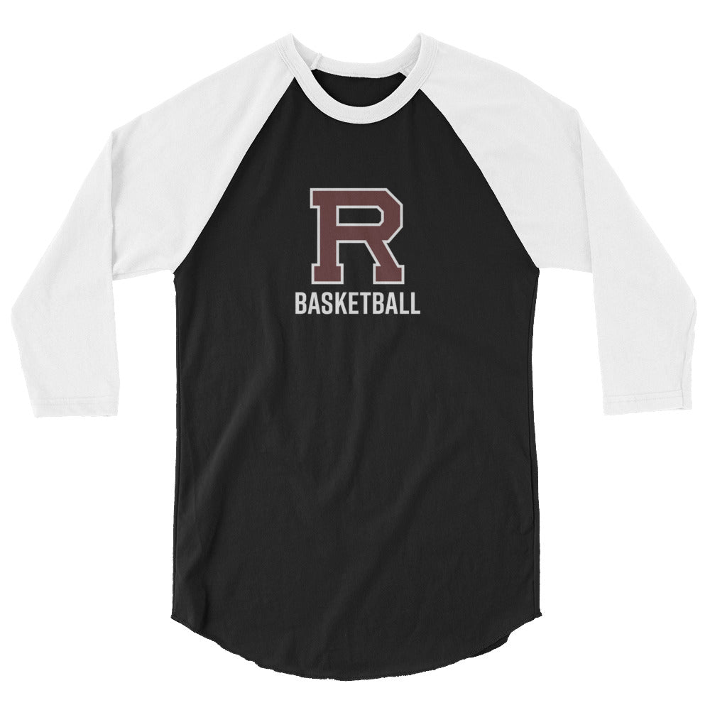 R Basketball 3/4 sleeve raglan shirt