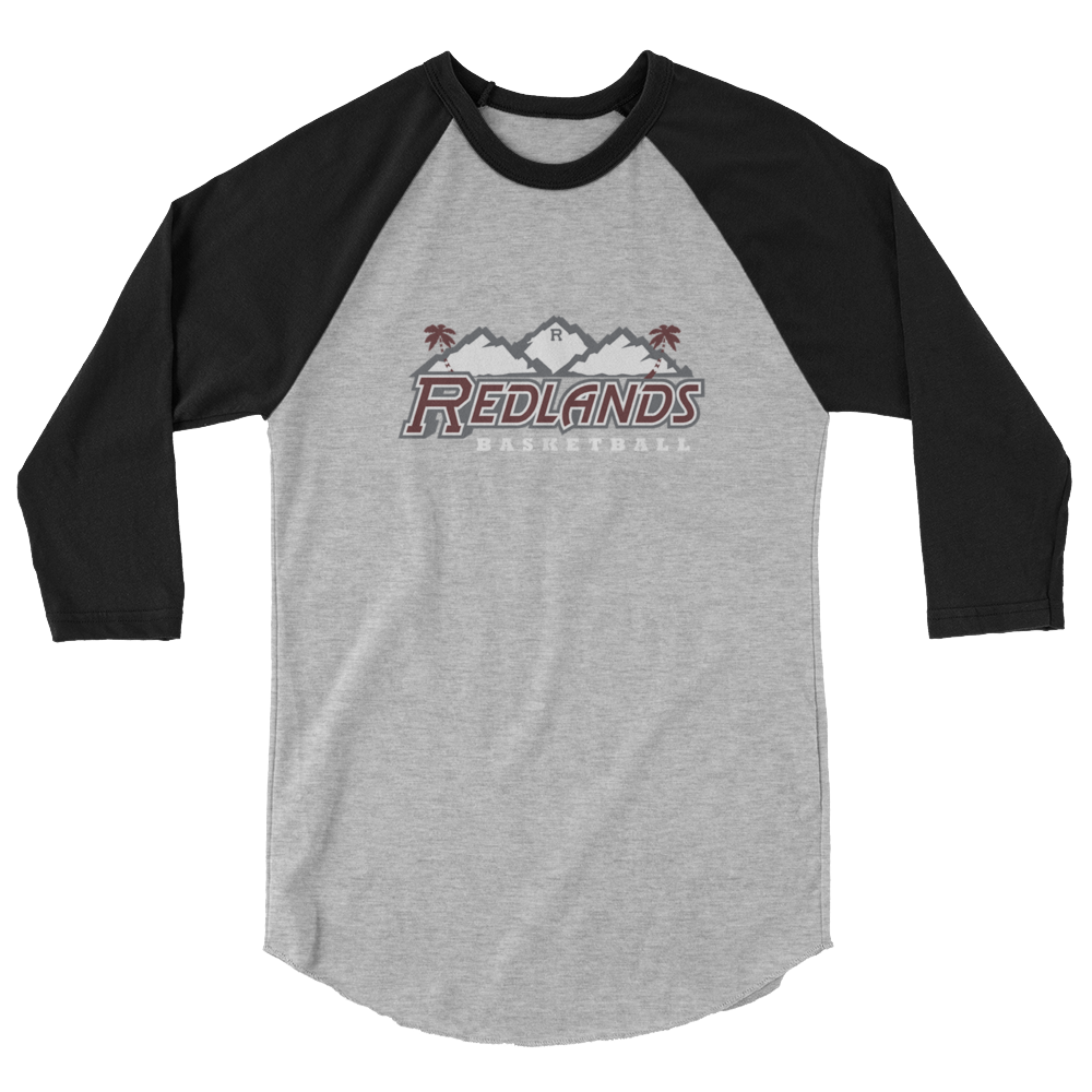 Redlands Basketball 3/4 sleeve raglan shirt