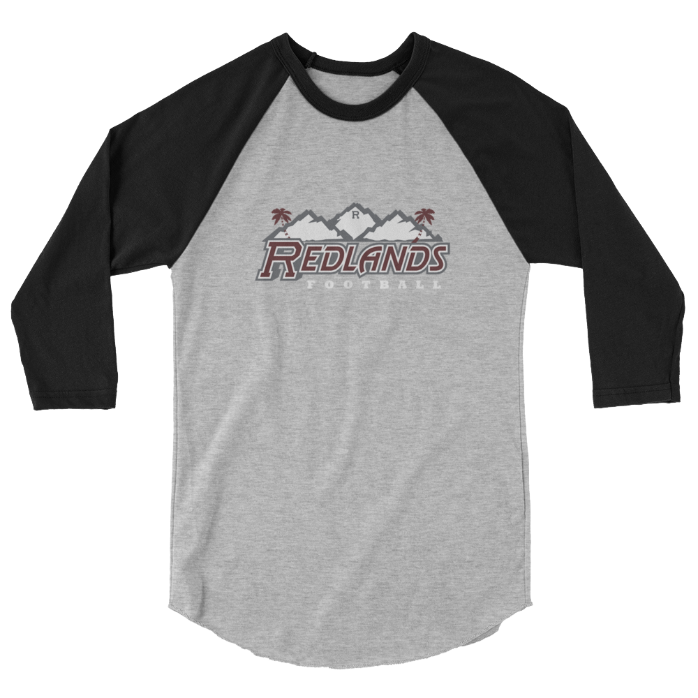 Redlands Football 3/4 sleeve raglan shirt