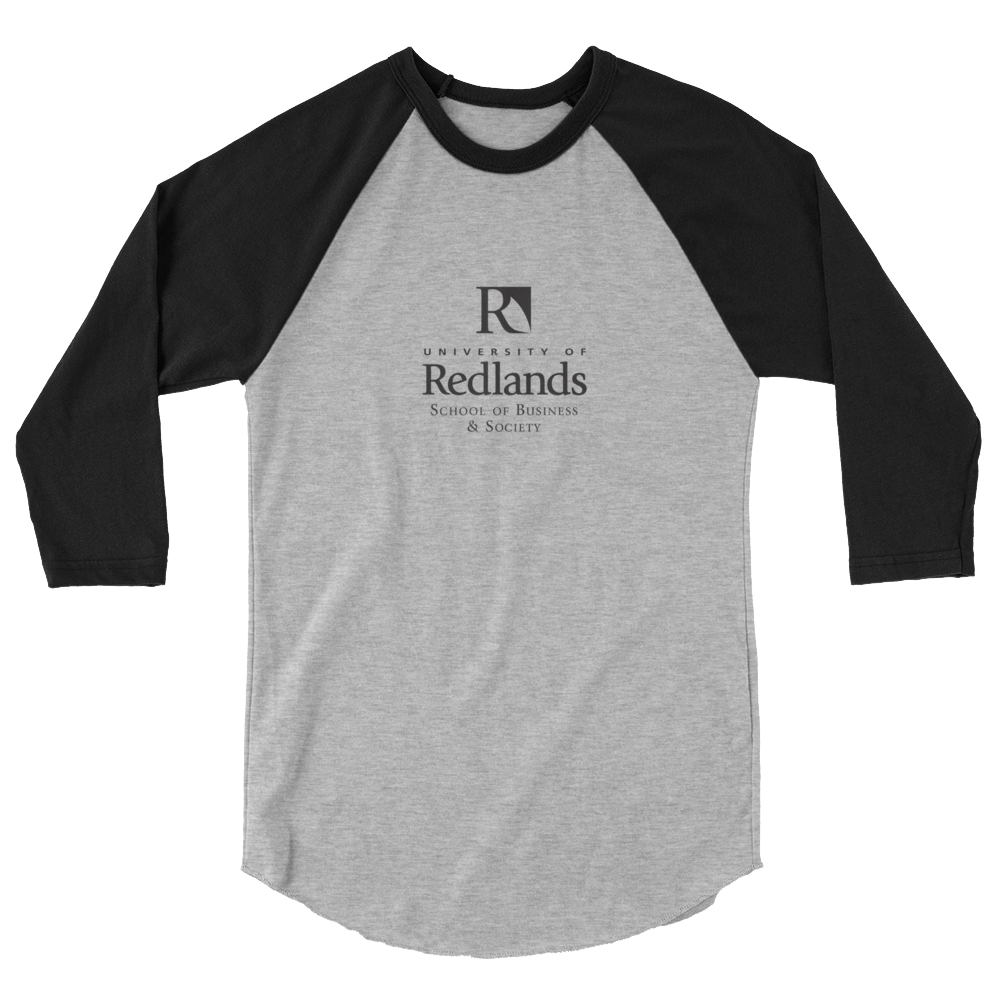 Redlands School of Business 3/4 sleeve raglan shirt